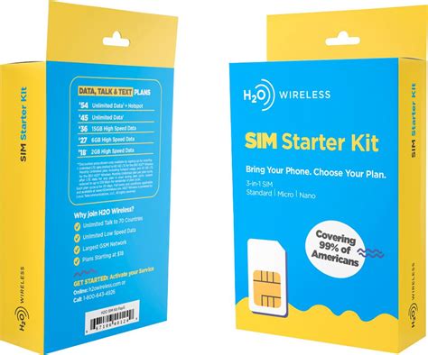 h2o smart sim starter kit 3-in-1 gsm sim card|H2O Wireless .